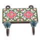 Forest Green And Red Floral Ceramic Tiles Hooks Online
